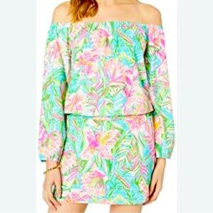 Lilly Pulitzer Lana Skort Romper Pop Up Lilly of the Jungle Stretch Size XS